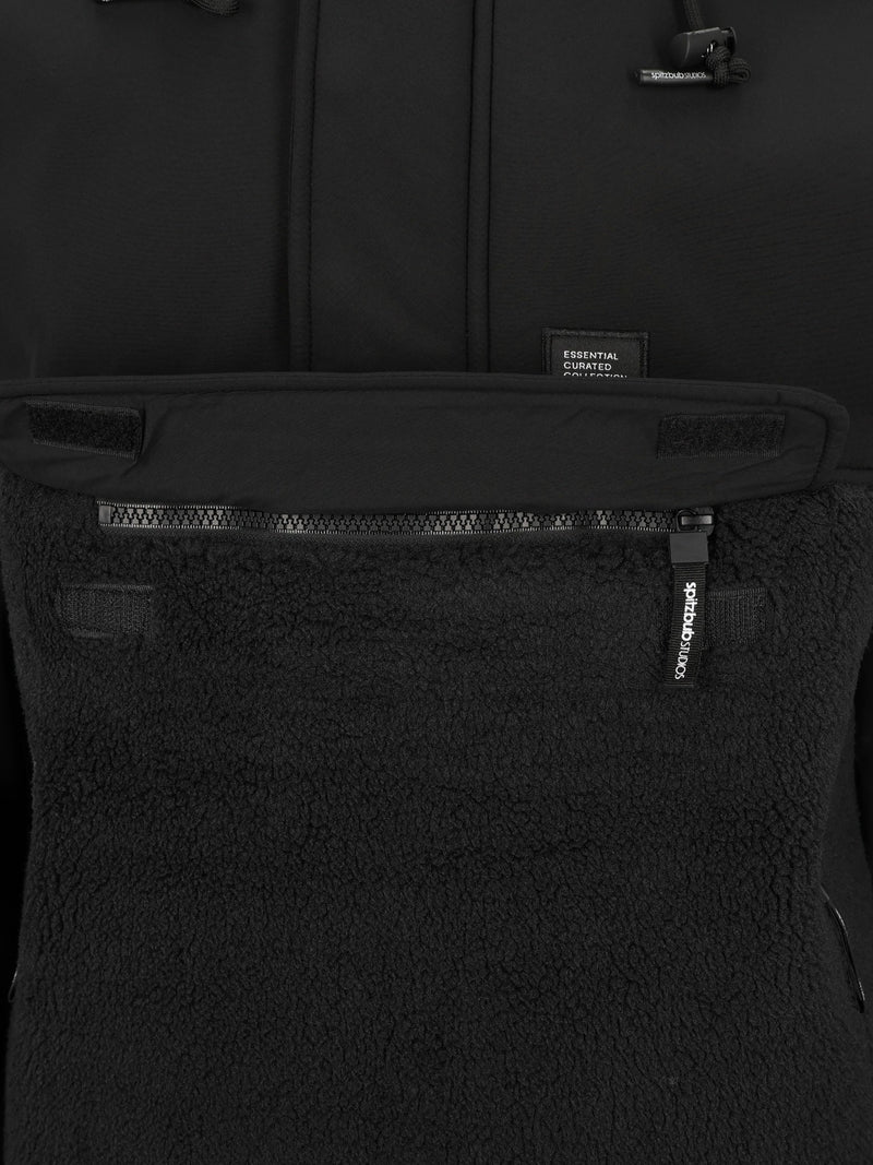SHERPAJACKE HALFZIP SCHWARZ