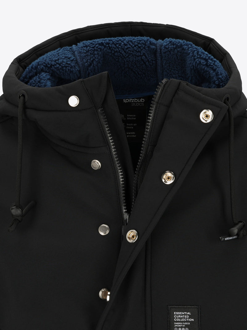 SHERPAJACKE HALFZIP BLAU