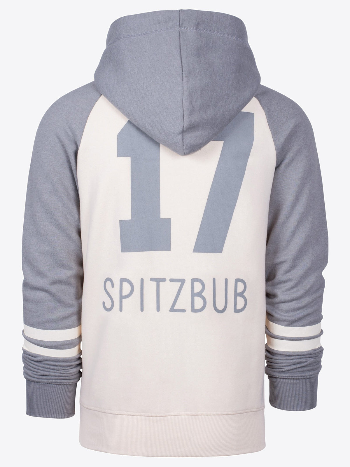Rückenansicht Hoodie Kunibert-Otto, cremefarbener Herren Hoodie