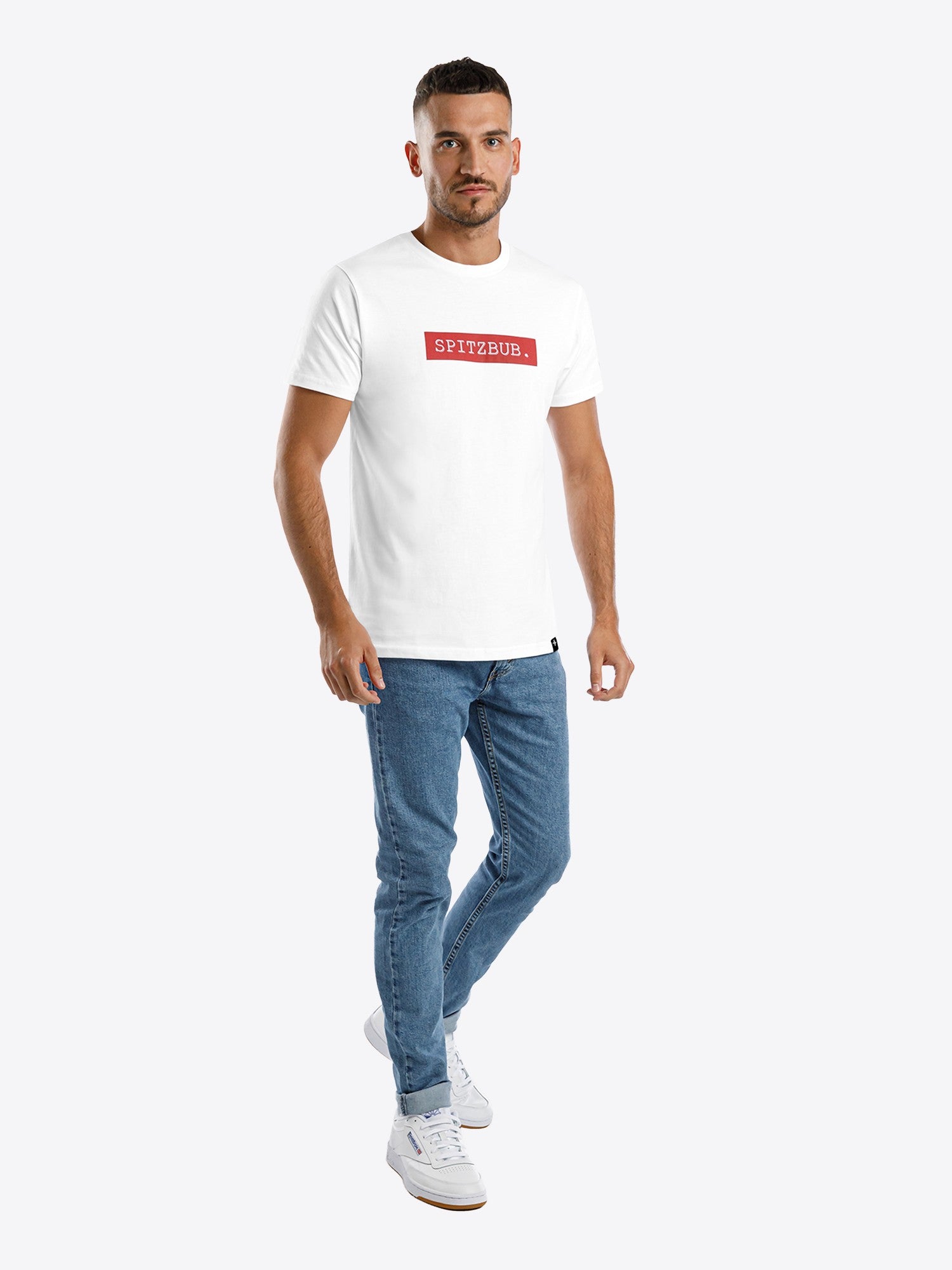 weitere Ansicht des Shirt Karl-Heinz von spitzbub STUDIOS in Weiß