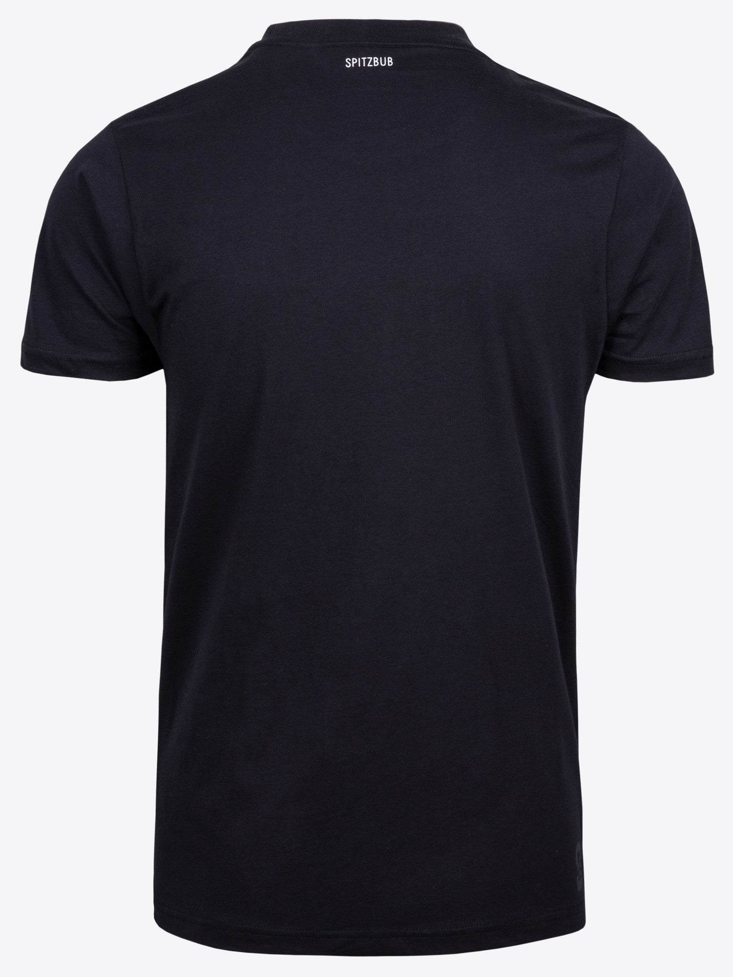 Shirt Johann in Schwarz, Detailaufnahme Material am Ärmelbund