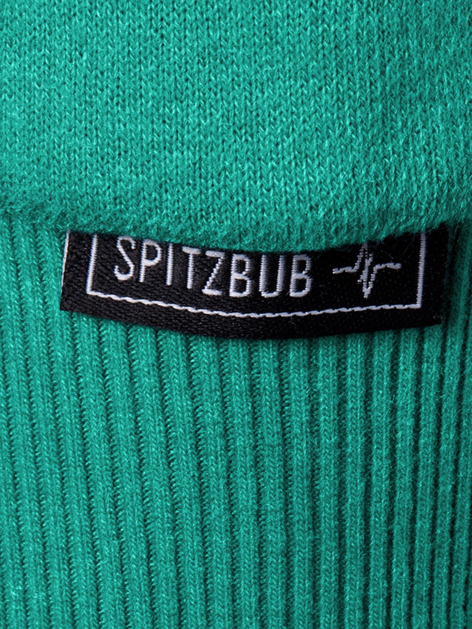 Sweatjacke Oliver in Grau-Grün, Detailaufnahme Verarbeitung, Kordel oder Naht