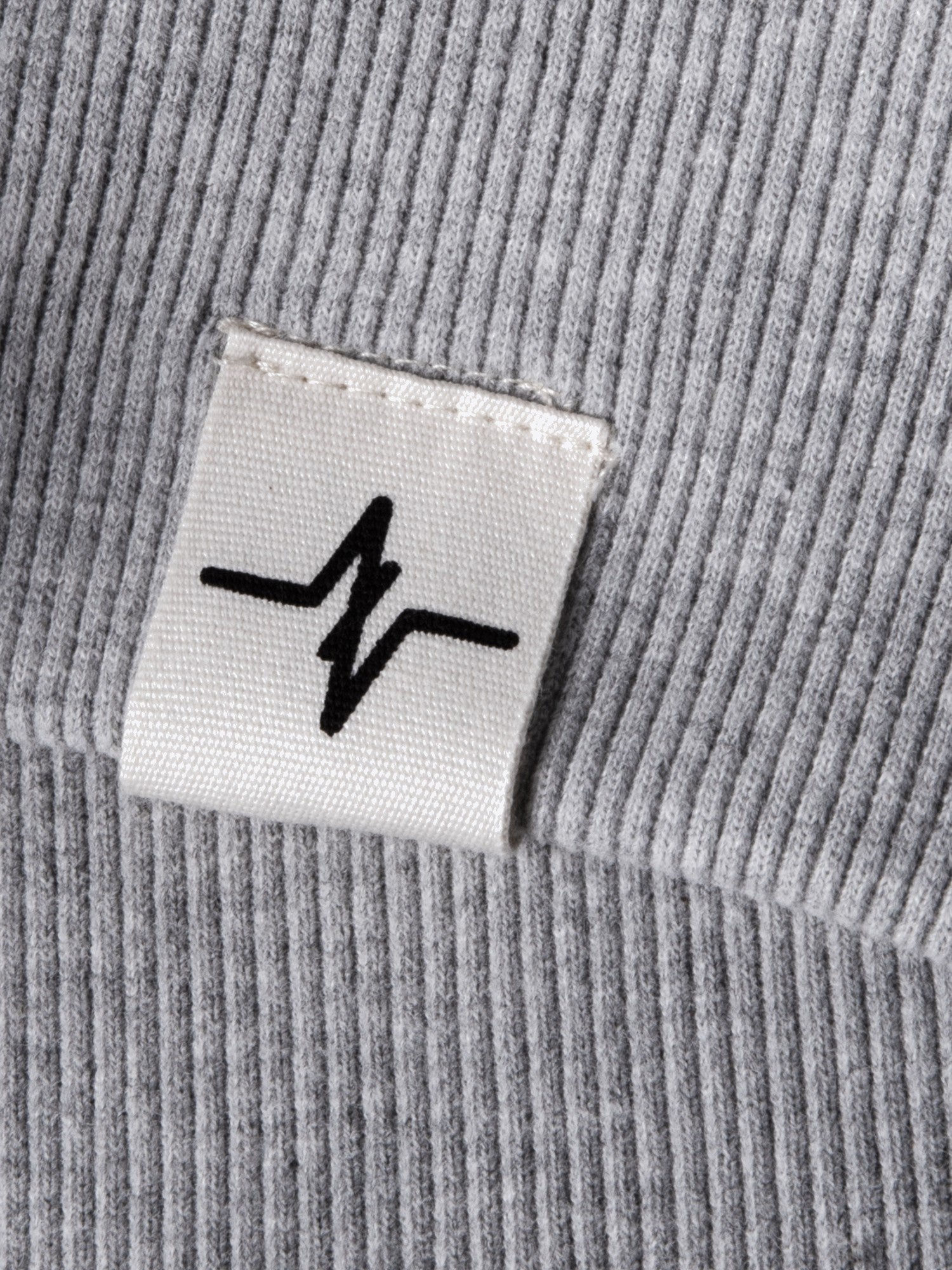 Sweatjacke Jens in Blau-Grau, Detailaufnahme Verarbeitung, Kordel oder Naht