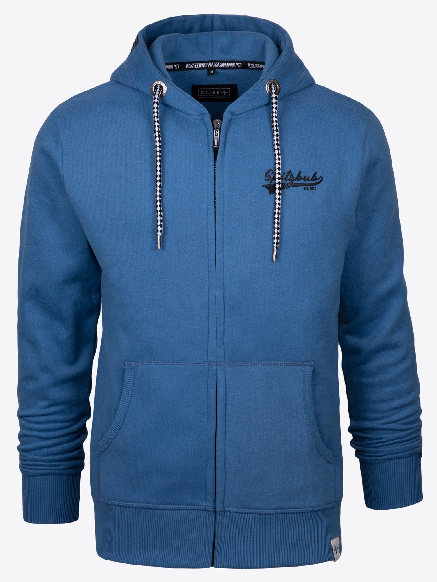Sweatjacke Klaus in Blau, weitere Lifestyle-Ansicht des Models
