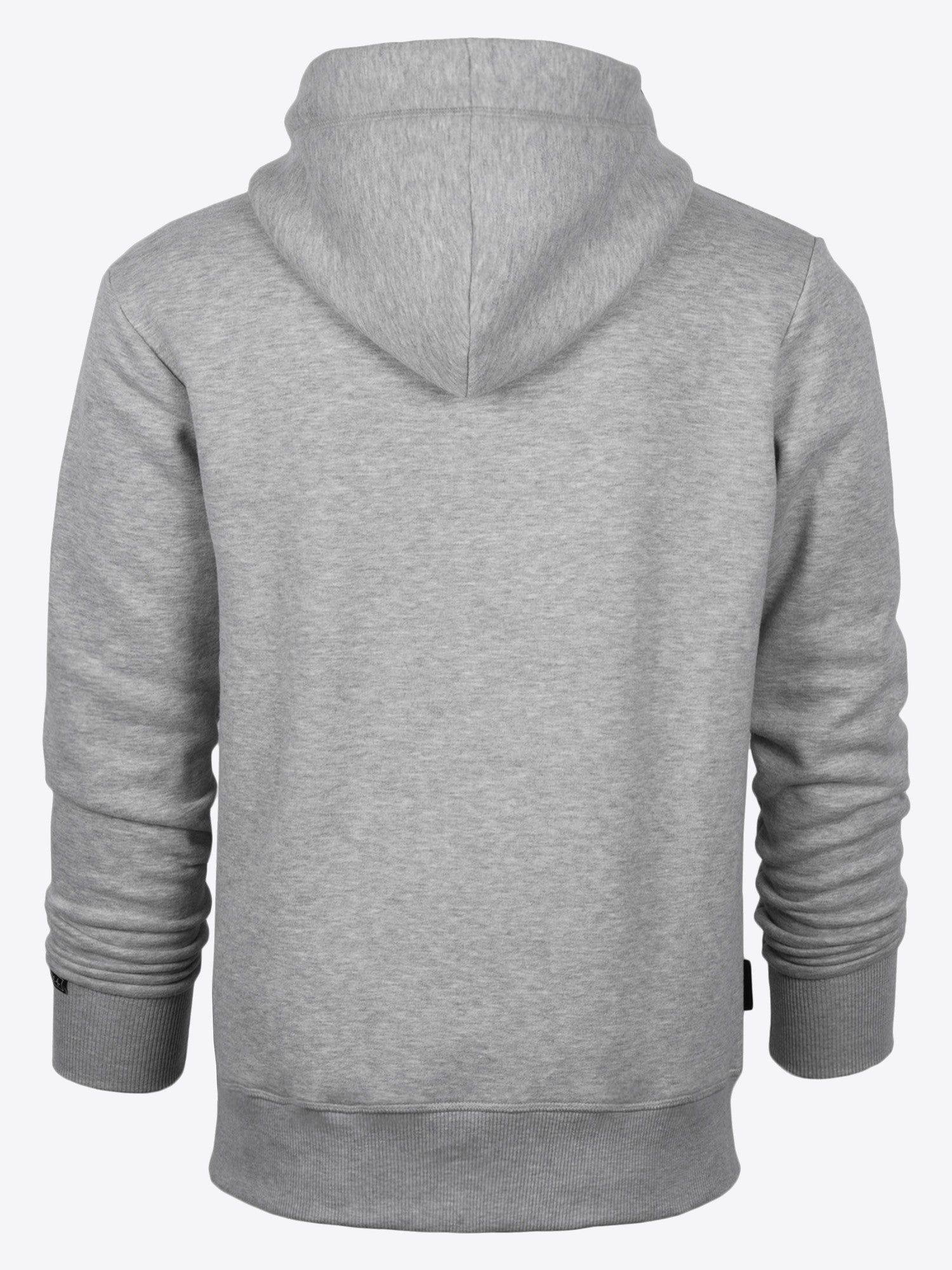 Sweatjacke Kai in Grau, Detailaufnahme Verarbeitung, Kordel oder Naht