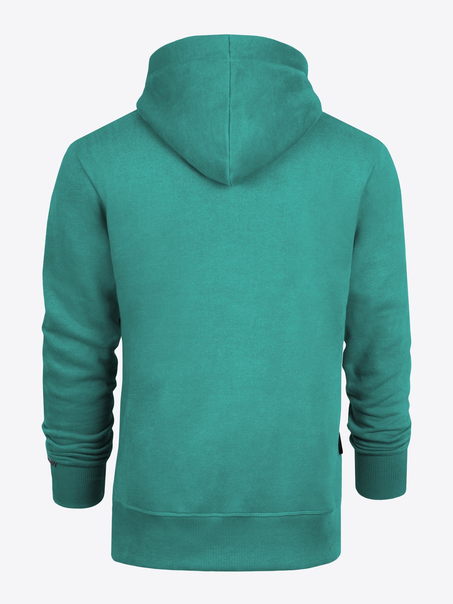 Hoodie Michael in Grün, Detailaufnahme Material am Ärmelbund