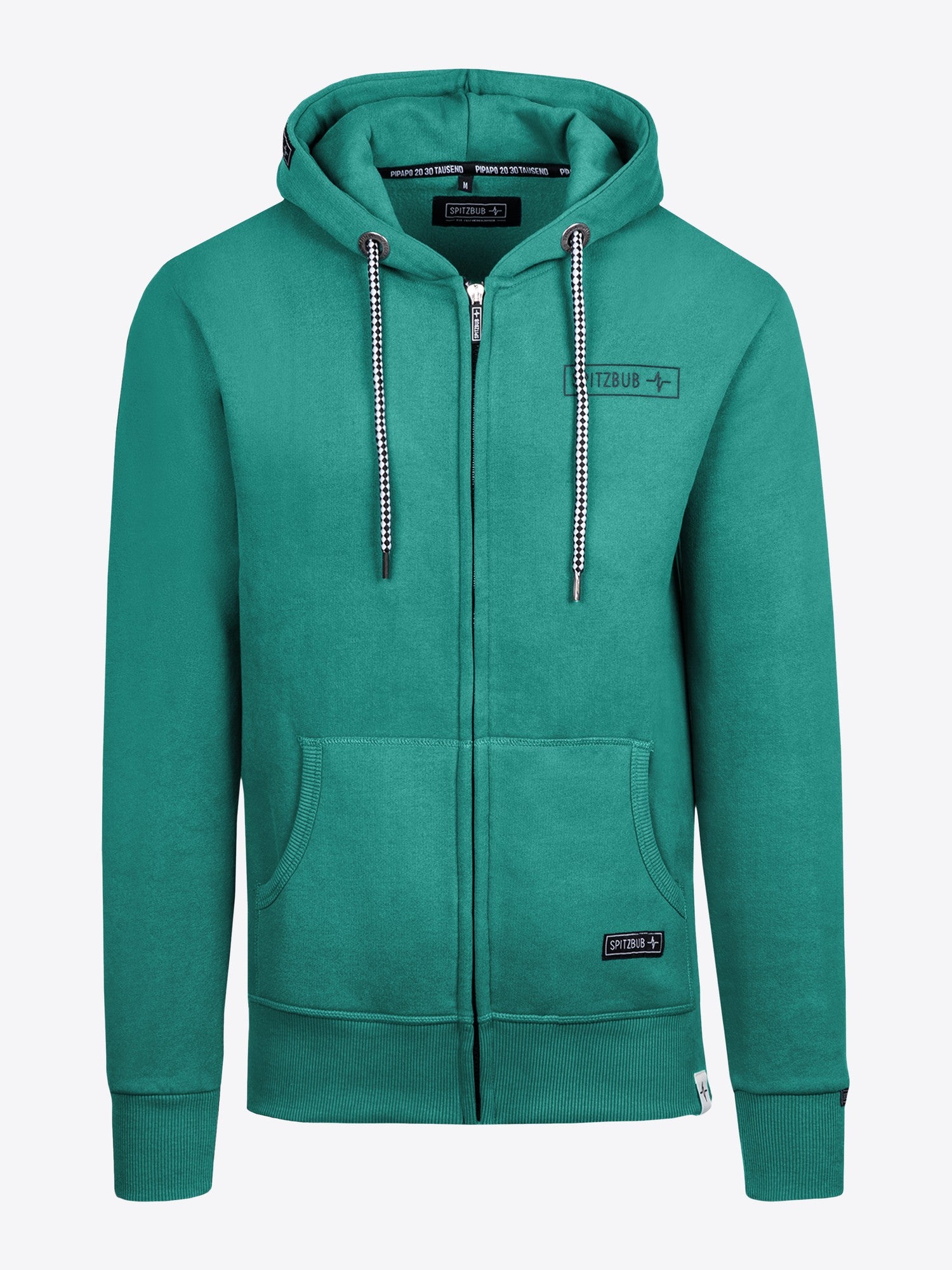 Sweatjacke Nils in Grün, weitere Lifestyle-Ansicht des Models