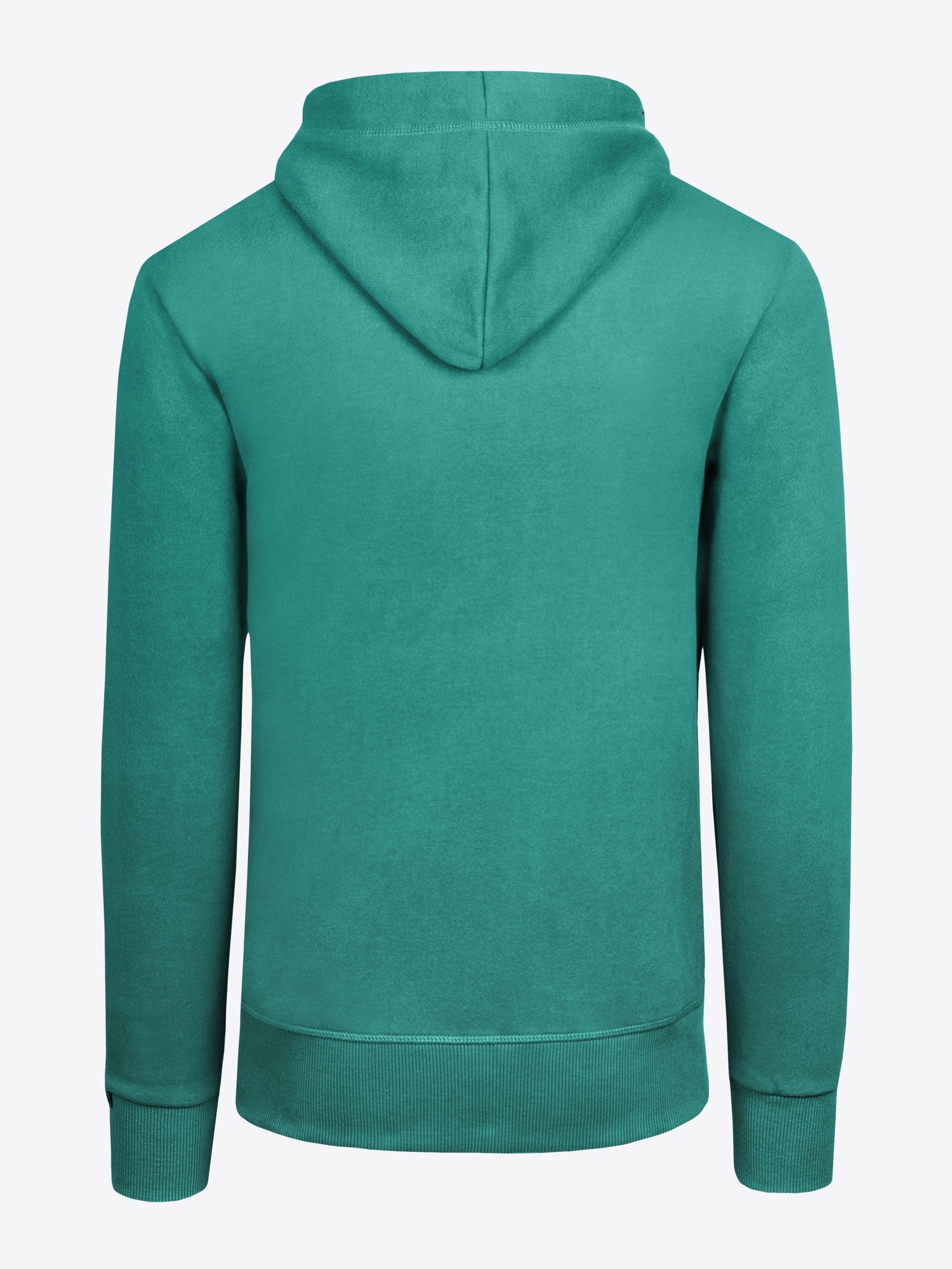 Sweatjacke Nils in Grün, Detailaufnahme Verarbeitung, Kordel oder Naht