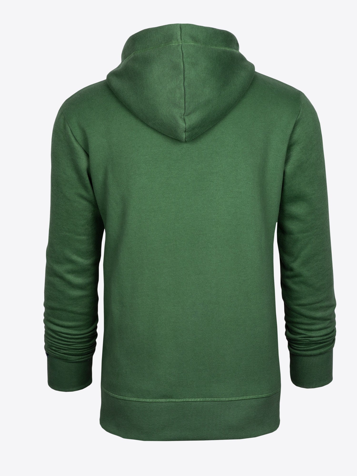 Sweatjacke Norman in Grünton, Detailaufnahme Material am Ärmelbund