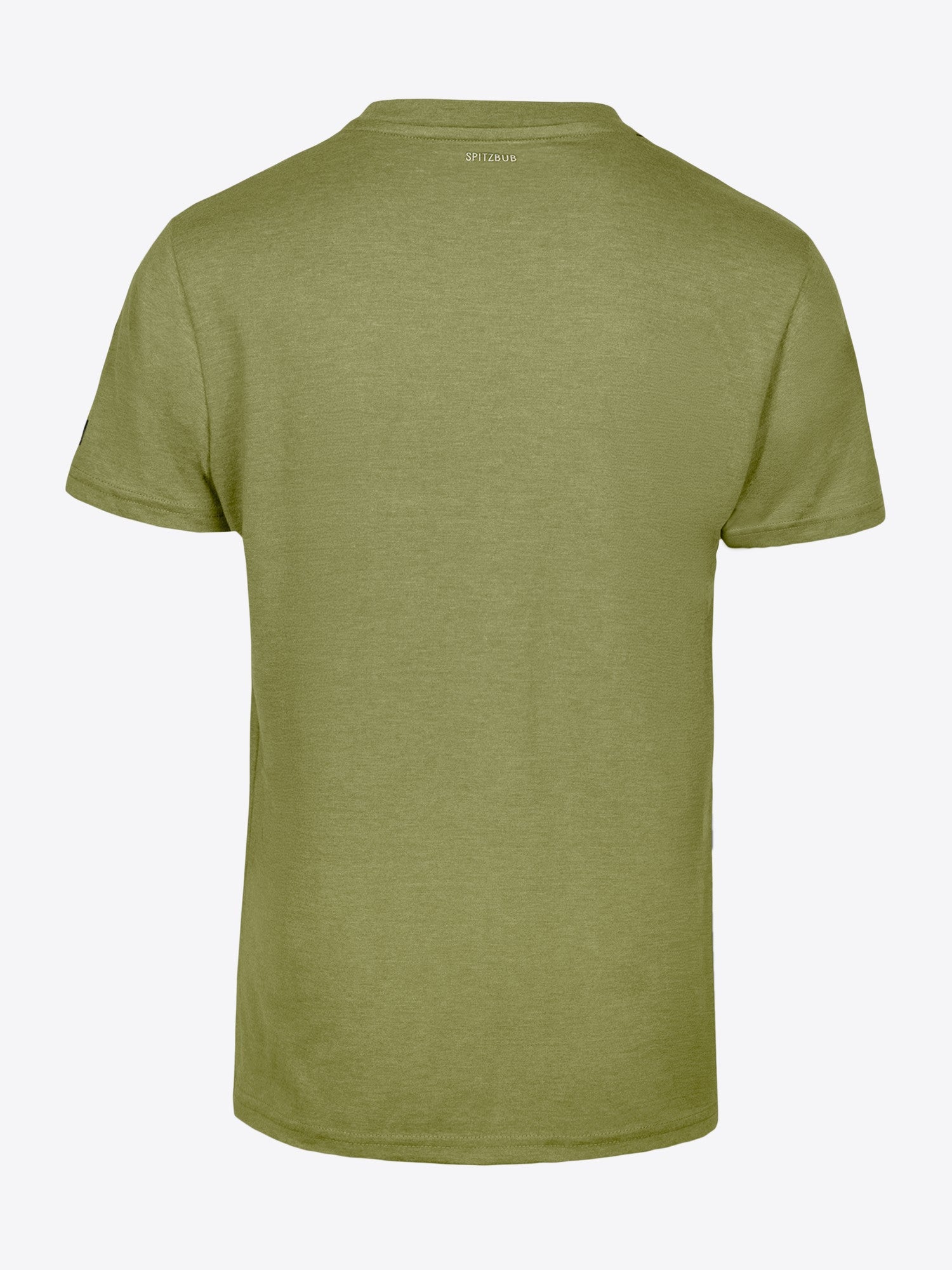 Shirt Timo in Grün, Detailaufnahme Verarbeitung, Kordel oder Naht