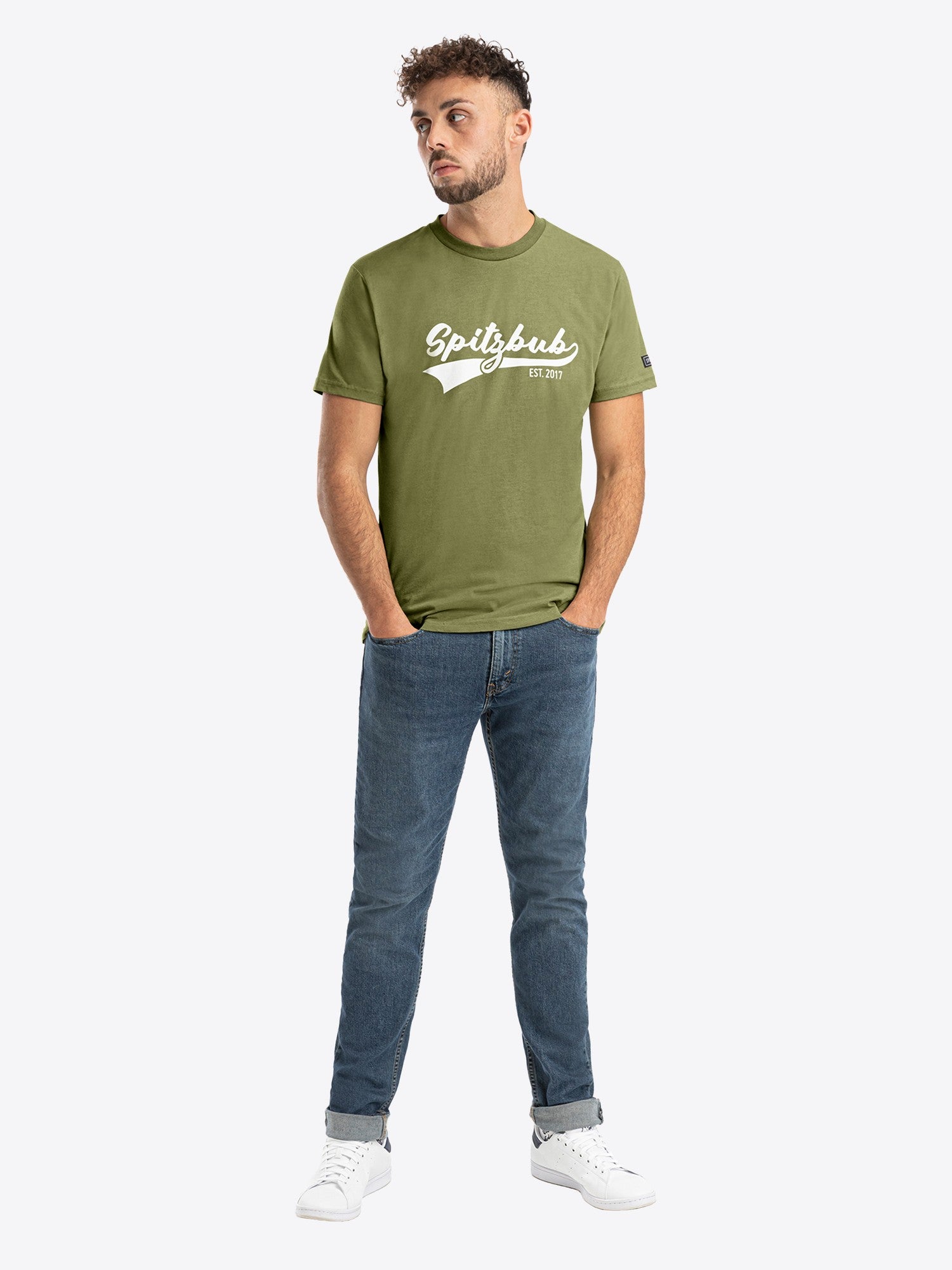 Shirt Timo in Grün, Detailaufnahme Verarbeitung, Kordel oder Naht