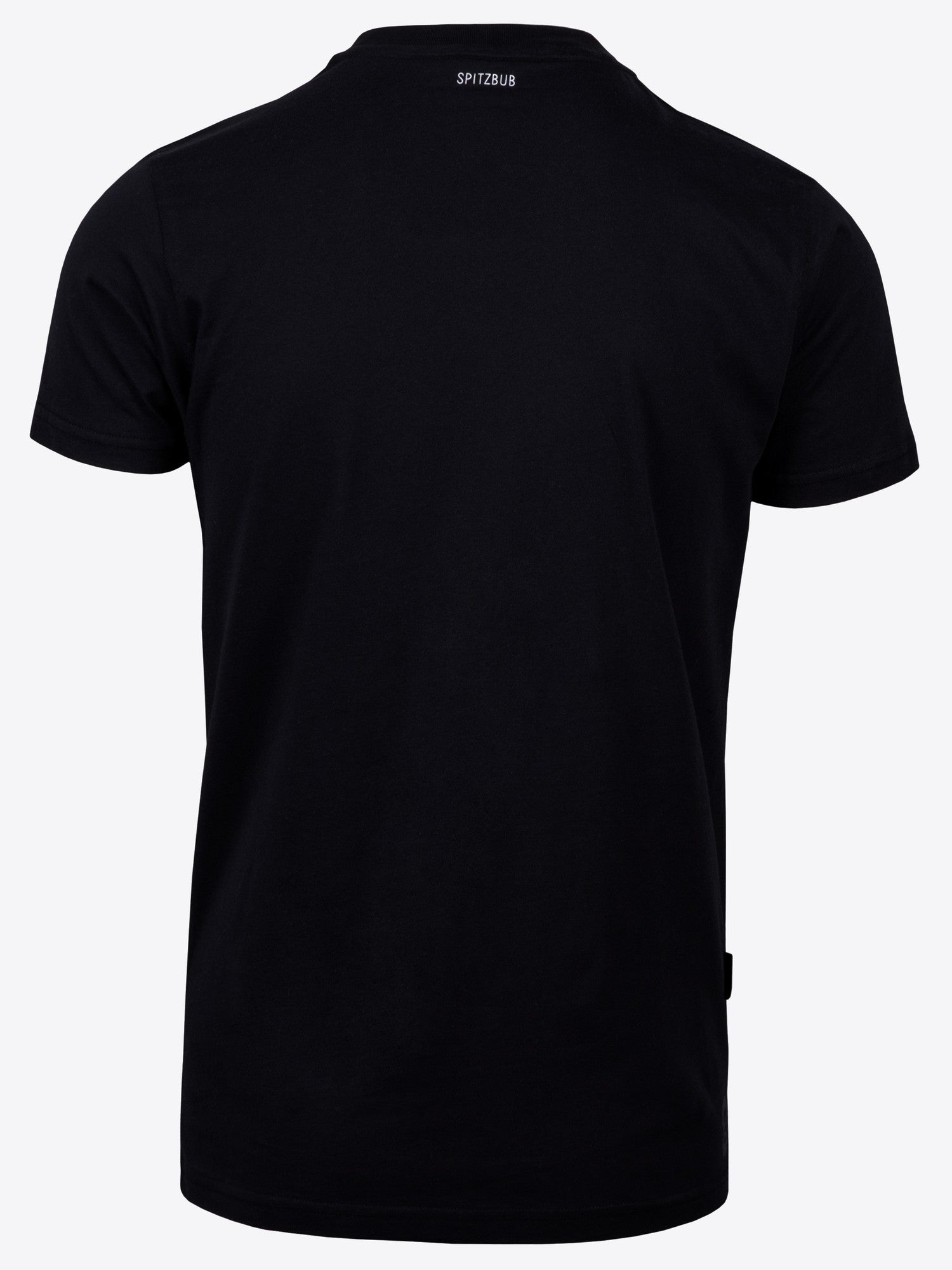 Shirt Ralph in Schwarz, Detailaufnahme Verarbeitung, Kordel oder Naht