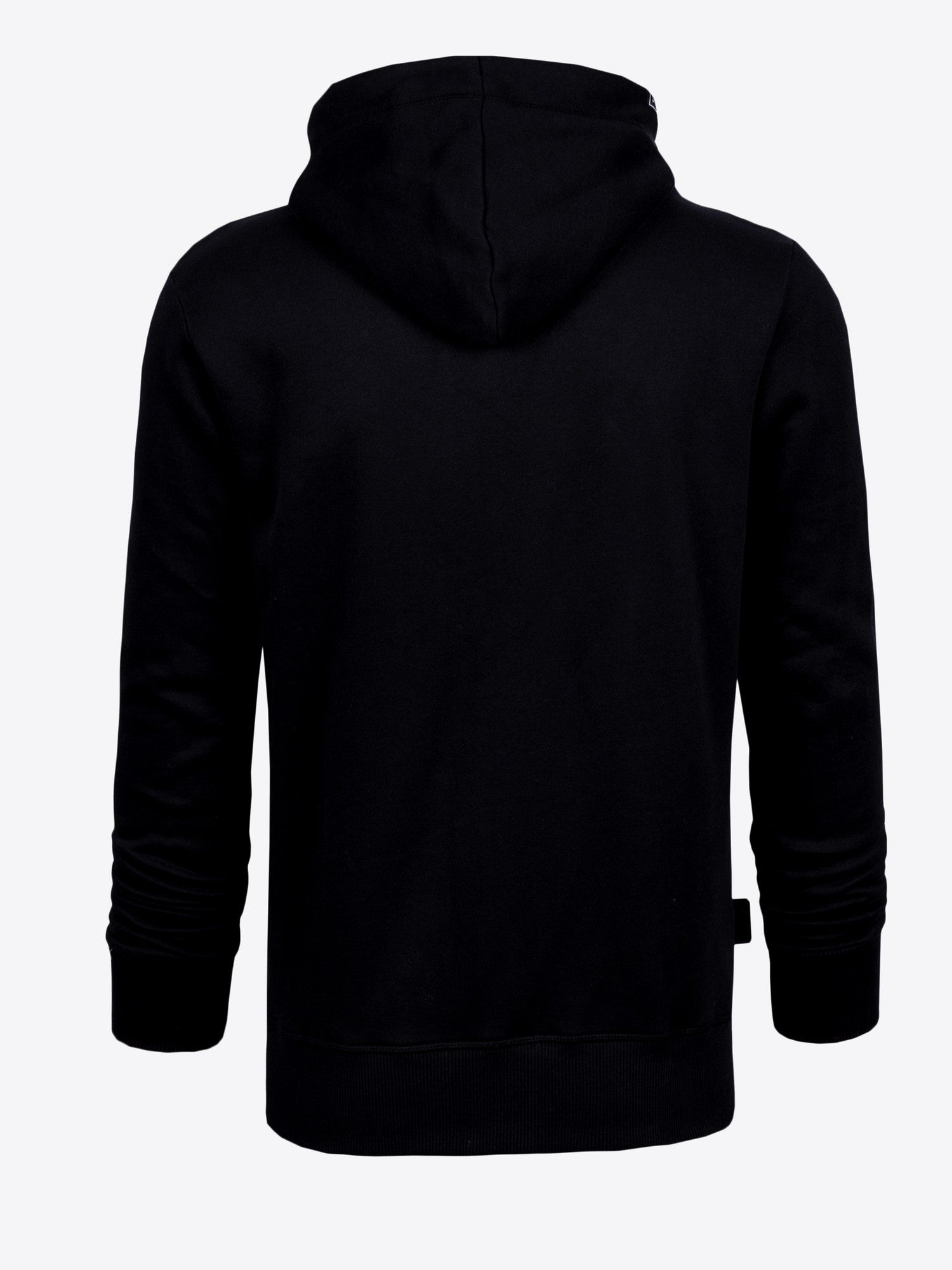 Sweatjacke Ben in Schwarz, Detailaufnahme Material am Ärmelbund