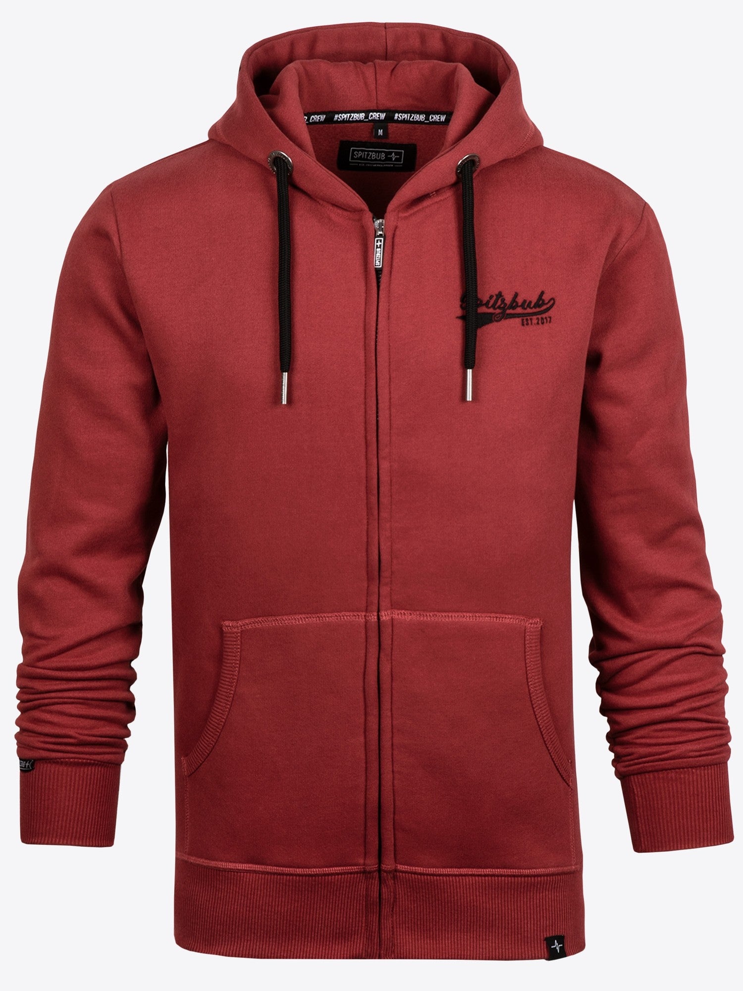 Sweatjacke Marvin in Rotton, Detailaufnahme Logo-Print