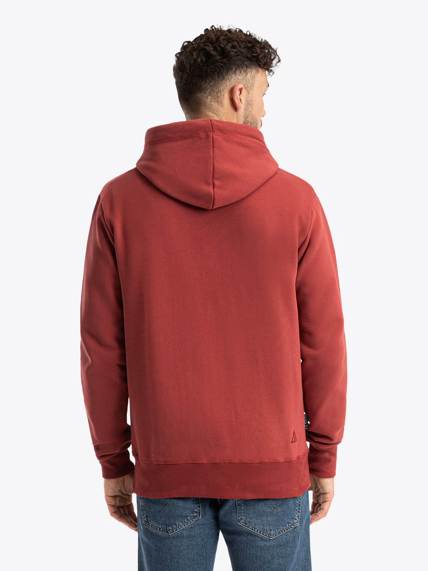 Sweatjacke Marvin in Rotton, Rückenansicht
