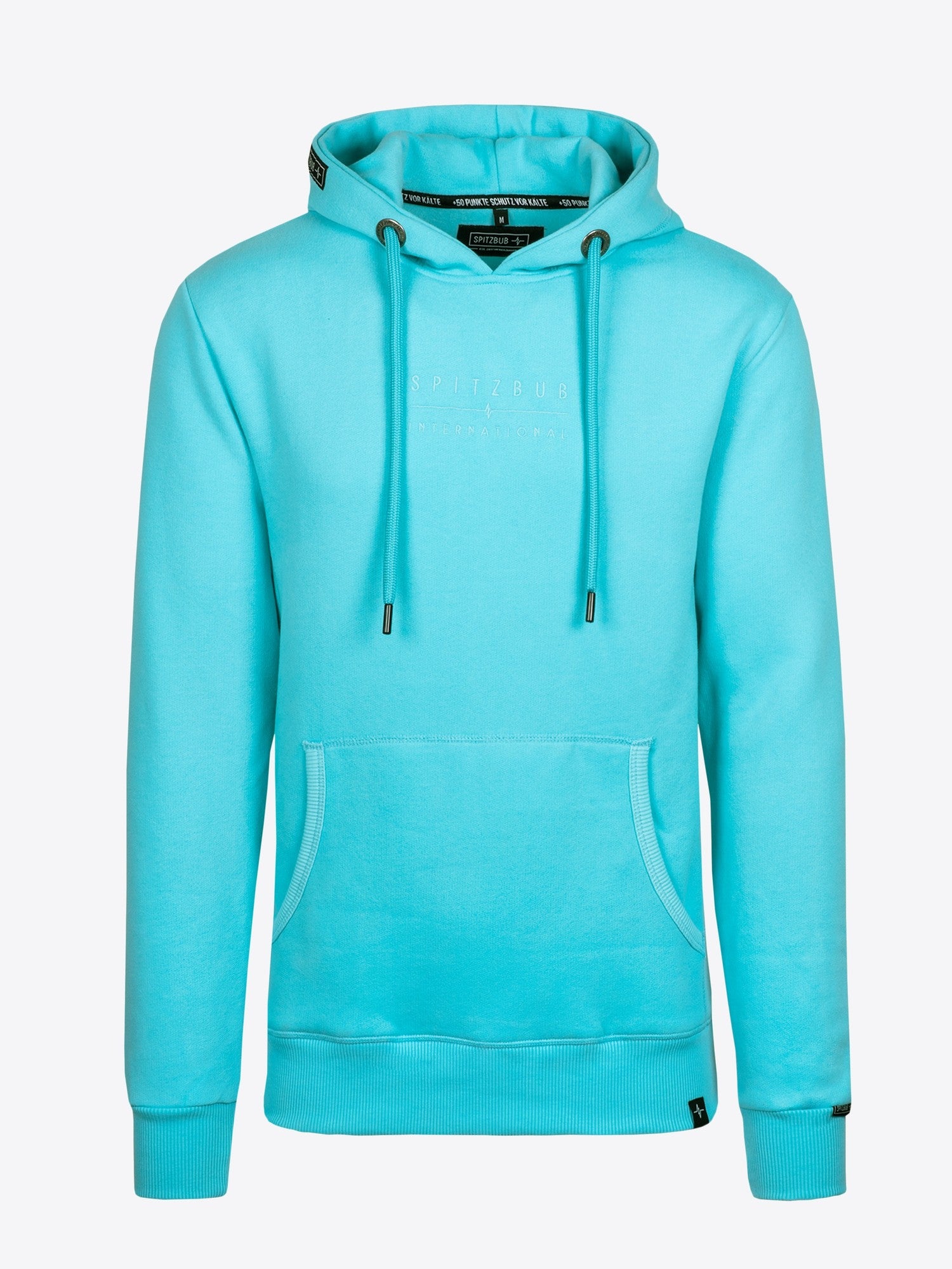 Hoodie Fabian in Hellblau, weitere Lifestyle-Ansicht des Models