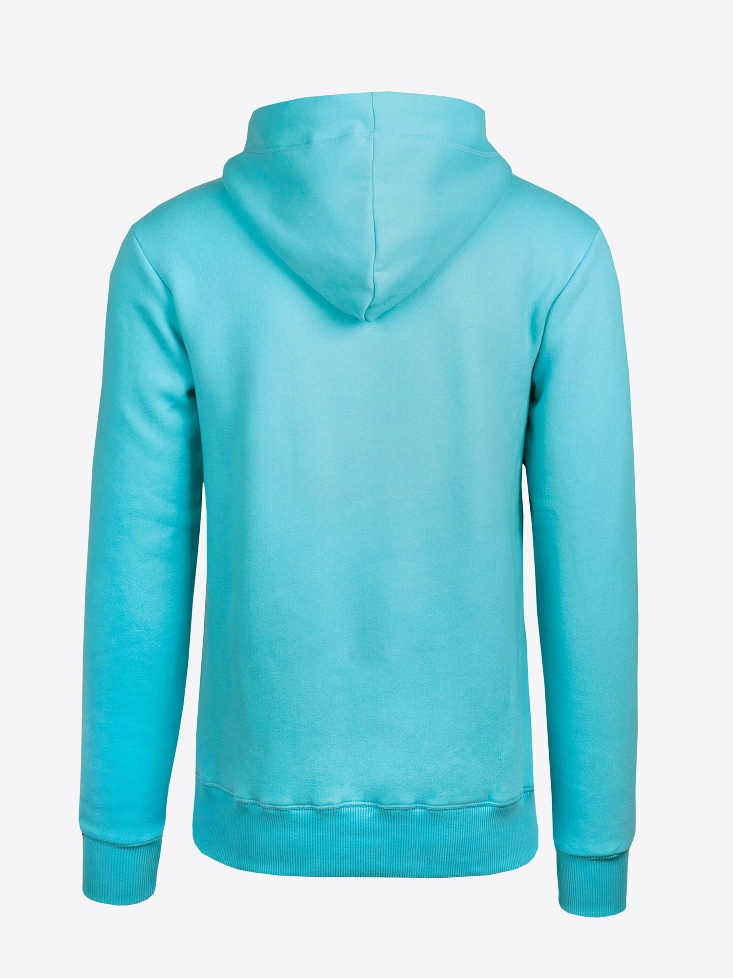 Hoodie Fabian in Hellblau, Detailaufnahme Verarbeitung, Kordel oder Naht