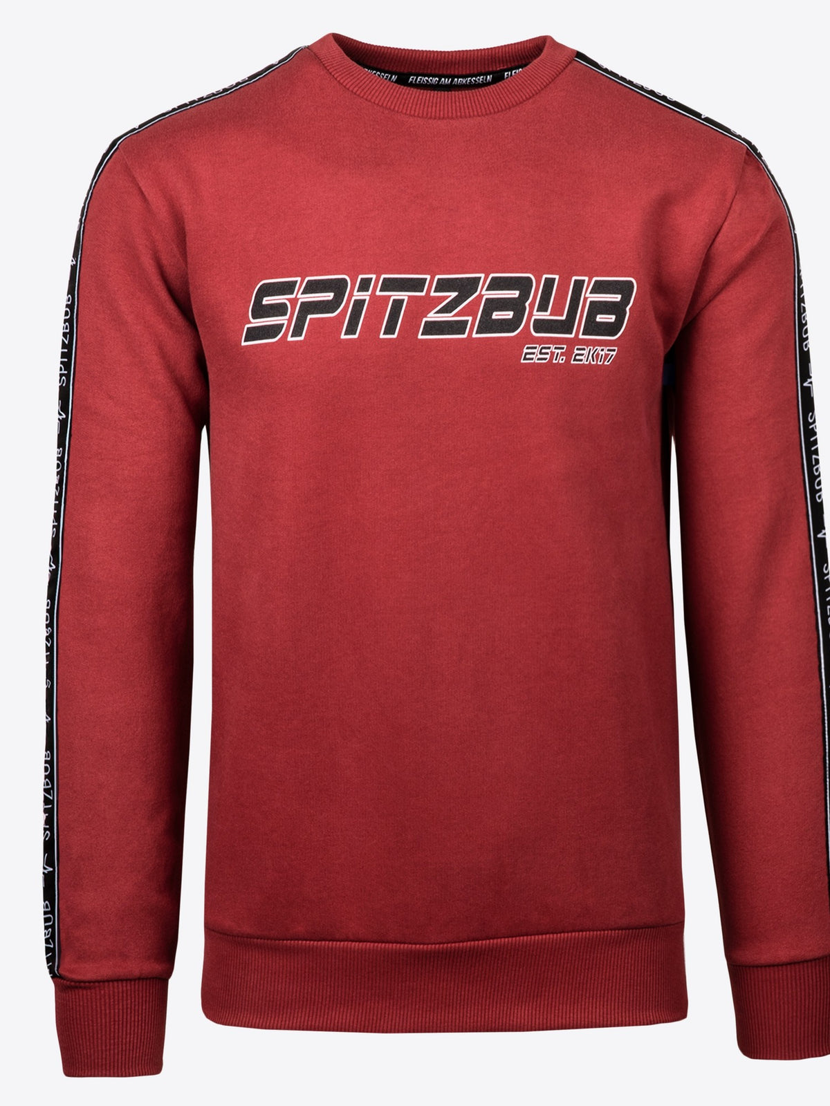 Sweatshirt Moritz in Rot, weitere Lifestyle-Ansicht des Models