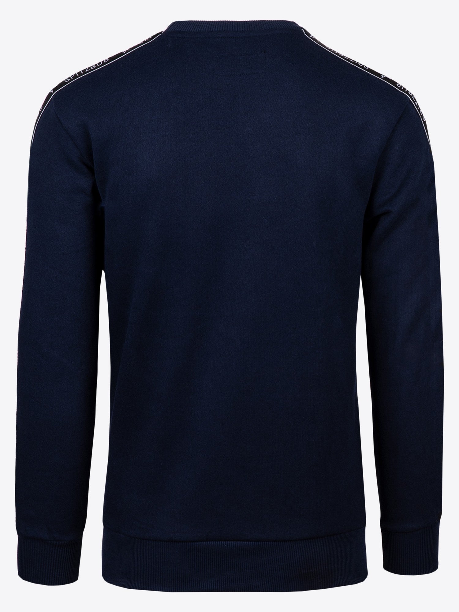 Sweatshirt Wolfgang in Dunkelblau, Detailaufnahme Verarbeitung, Kordel oder Naht