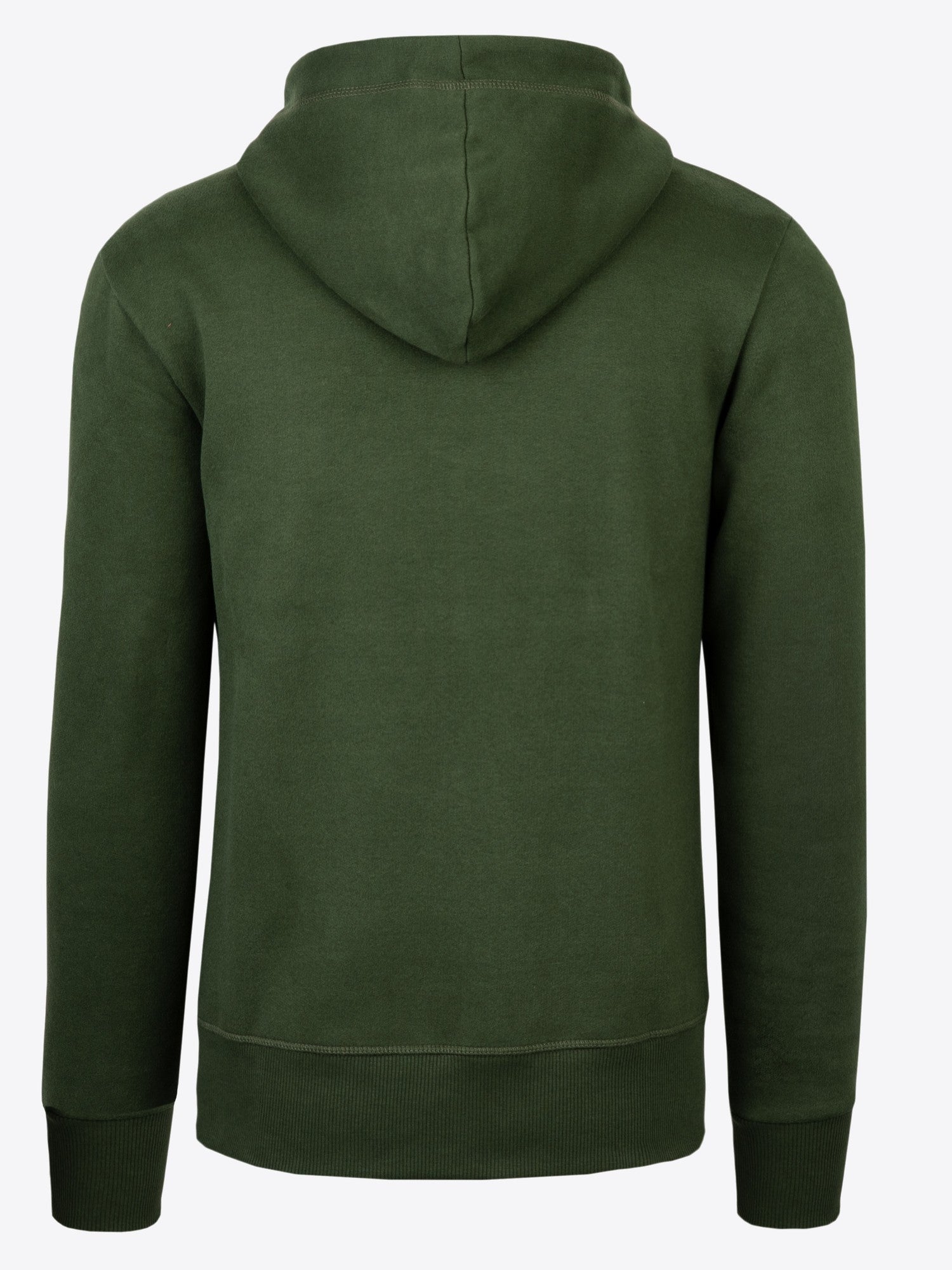 Sweatjacke Dominik in Grün, Detailaufnahme Verarbeitung, Kordel oder Naht