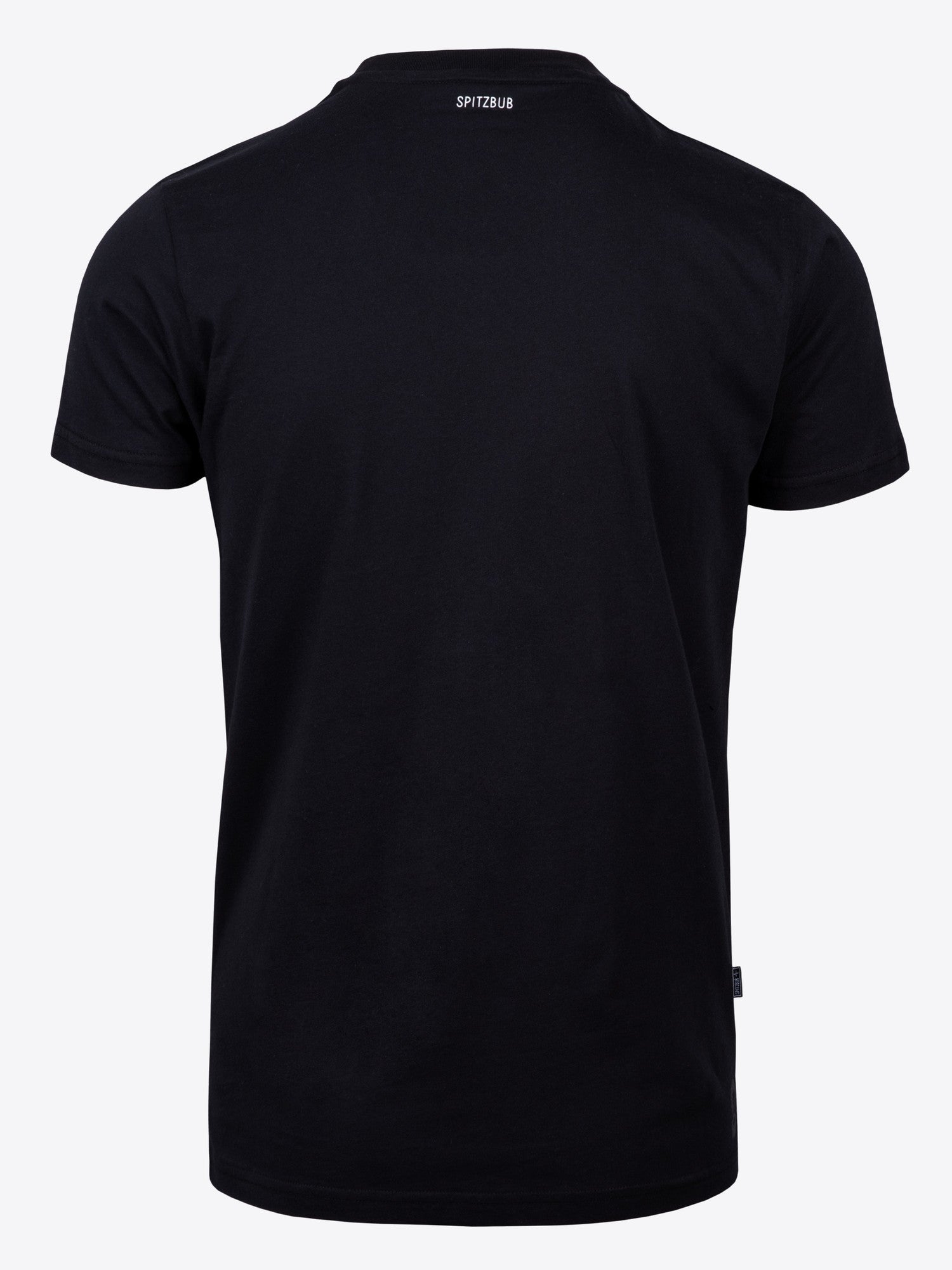 Shirt Adrian in Schwarz, Detailaufnahme Verarbeitung, Kordel oder Naht