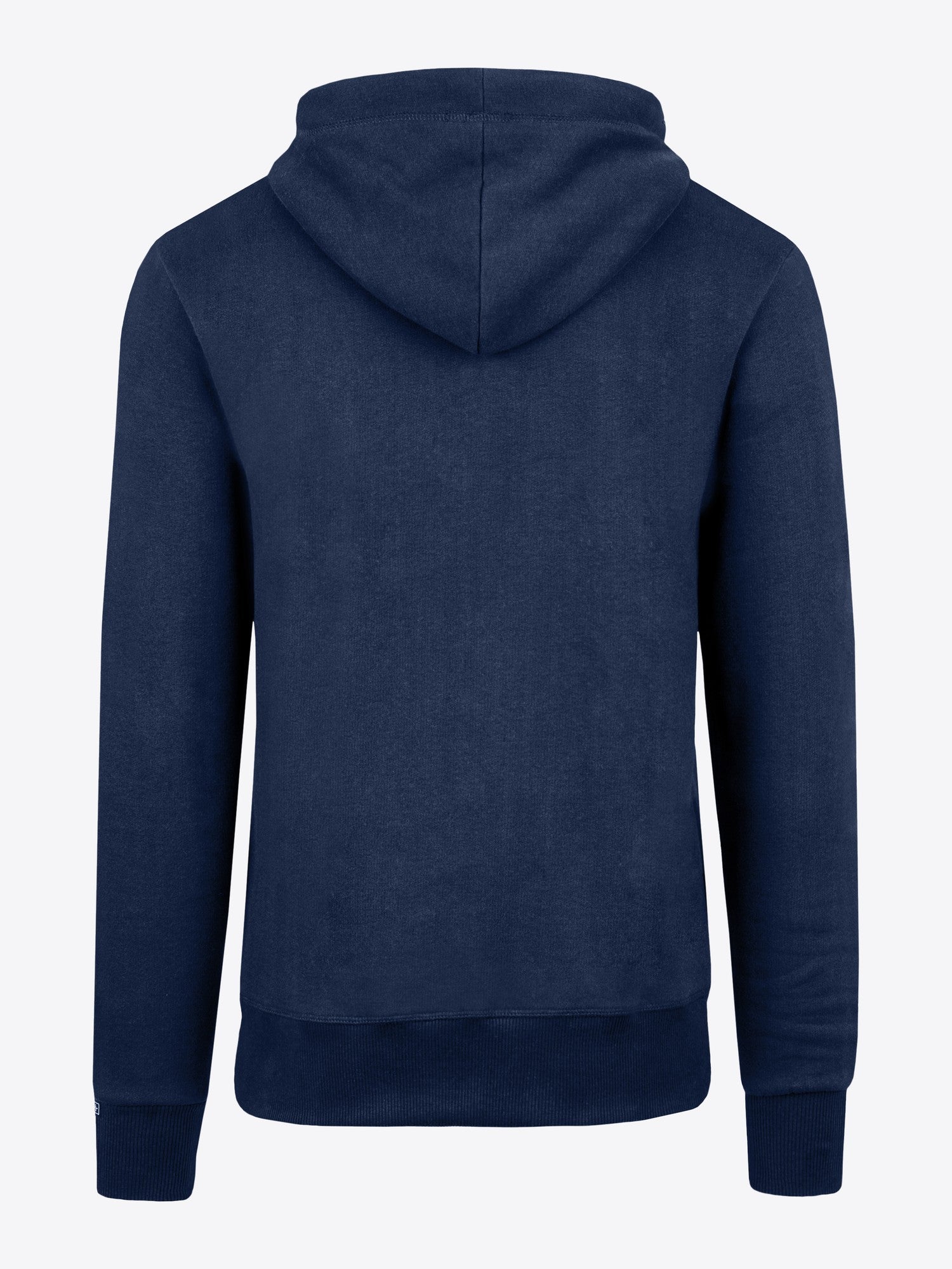 Hoodie Dietrich in Blau, Detailaufnahme Material am Ärmelbund