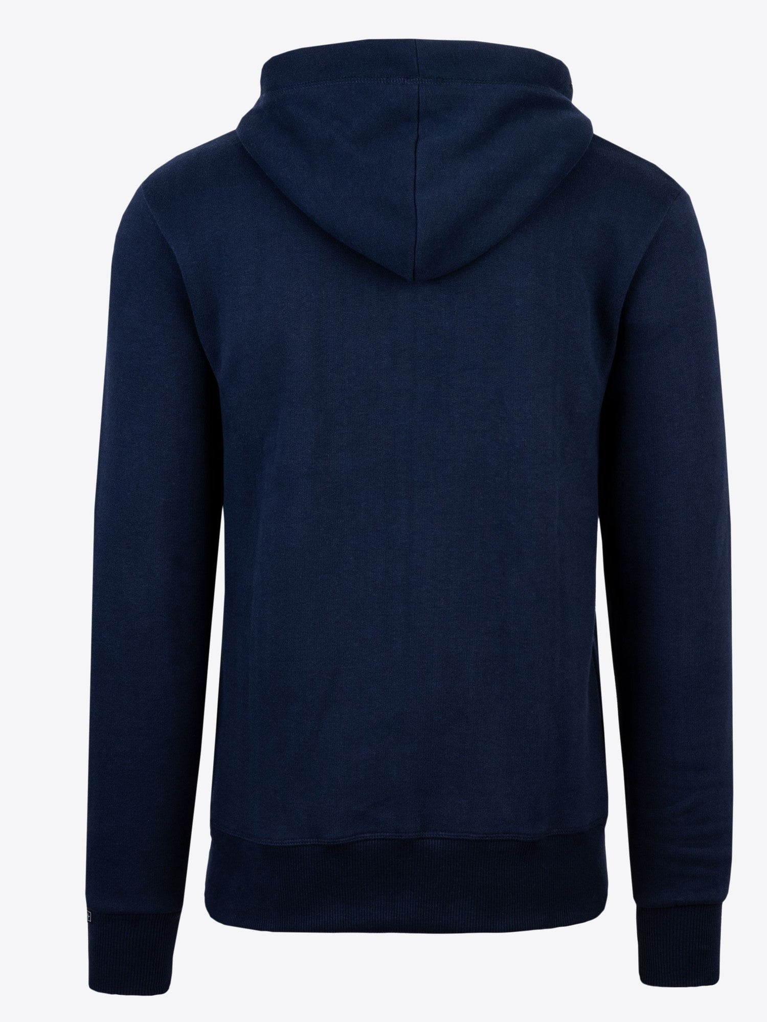 Sweatjacke Lenny in Grau-Blau, Detailaufnahme Verarbeitung, Kordel oder Naht