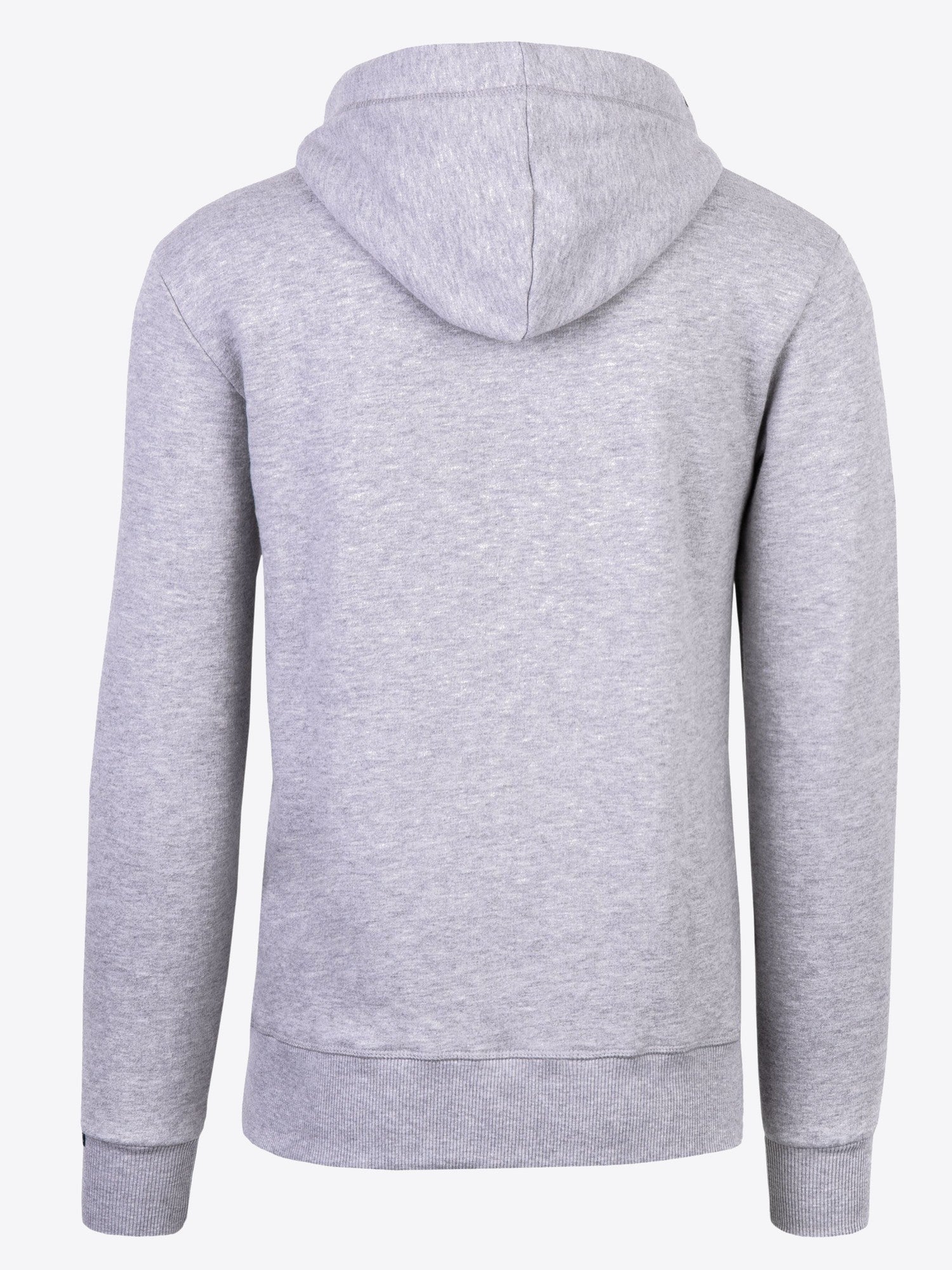 Sweatjacke Valentin in Grau, Detailaufnahme Verarbeitung, Kordel oder Naht