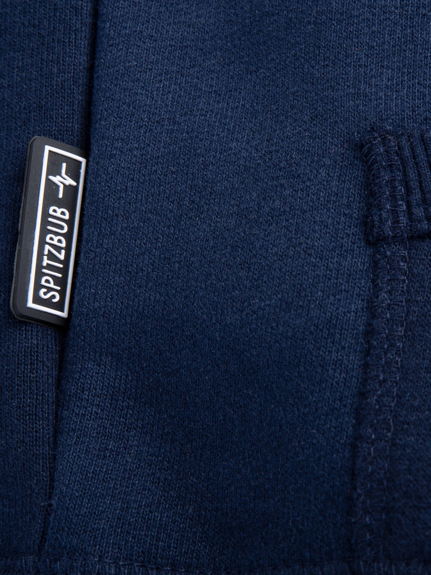 Hoodie Mika in Blau, Detailaufnahme Verarbeitung, Kordel oder Naht