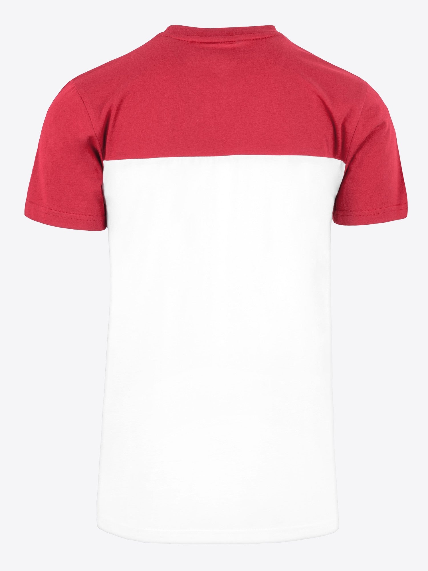 Detailaufnahme Material am Ärmelbund des Shirt Sascha von spitzbub STUDIOS in Weiß-Rot