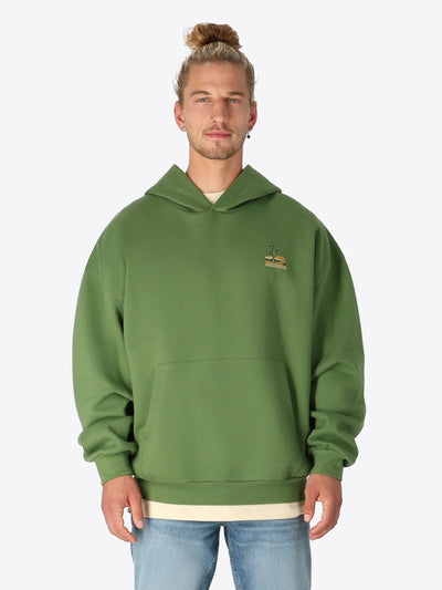 Hoodie Green Sunset