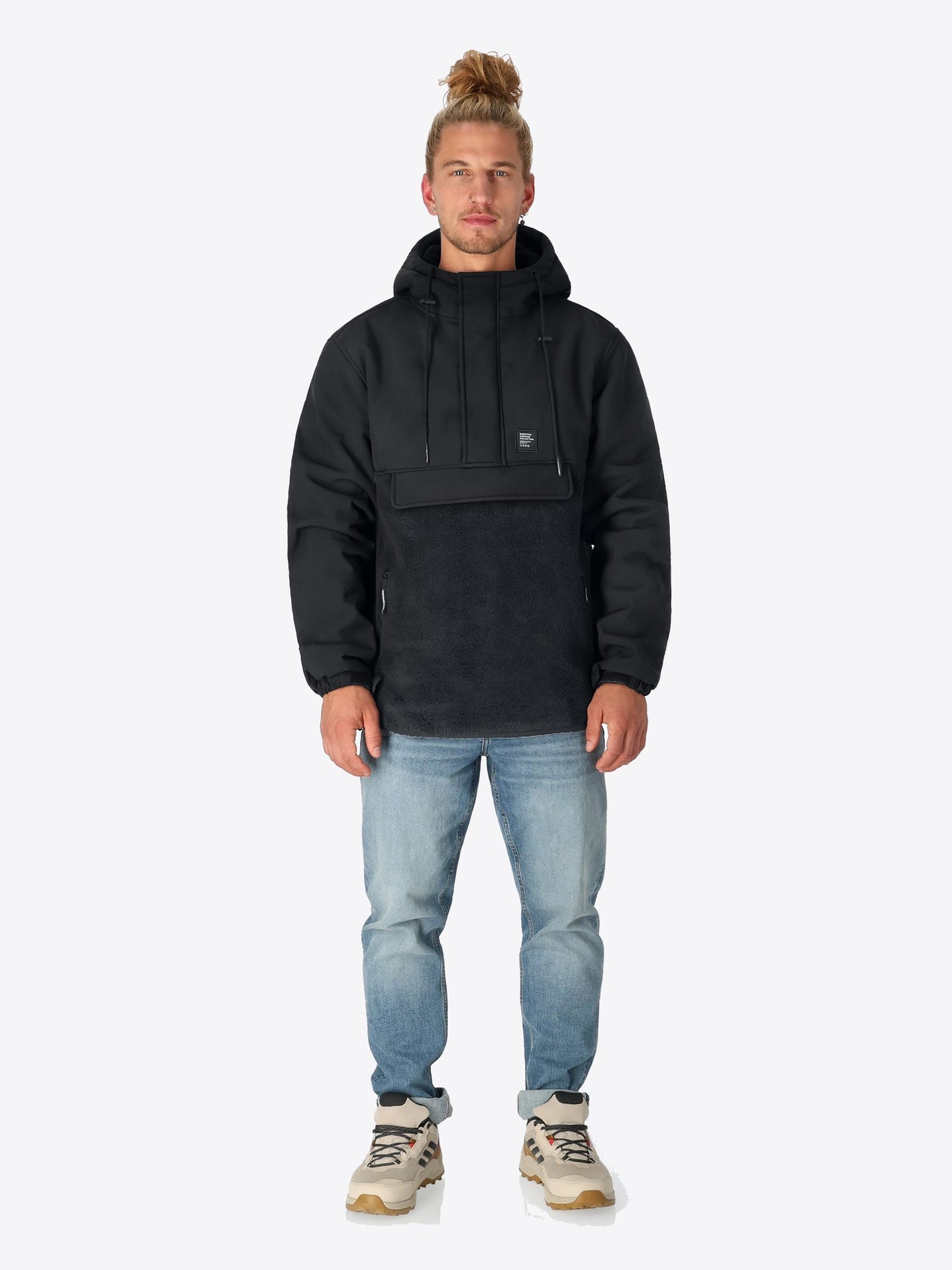 SHERPAJACKE HALFZIP SCHWARZ