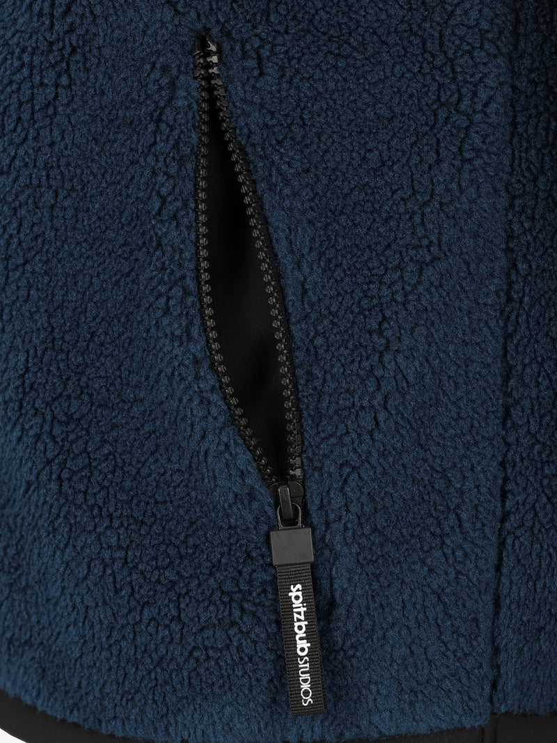 SHERPAJACKE HALFZIP BLAU