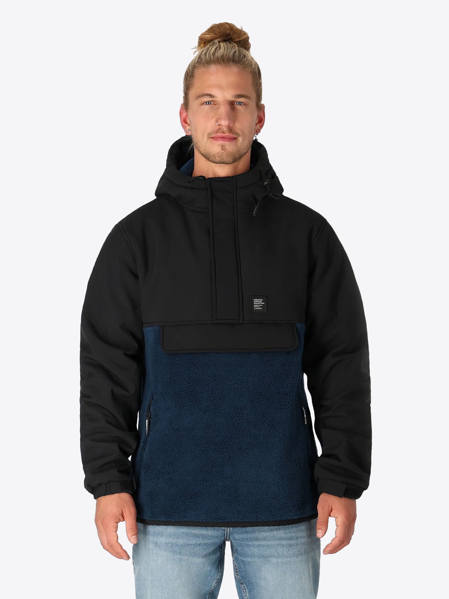 SHERPAJACKE HALFZIP BLAU