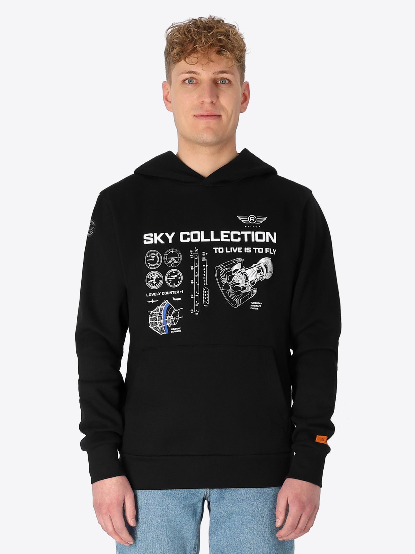 BLACK HOODIE RIIIVA