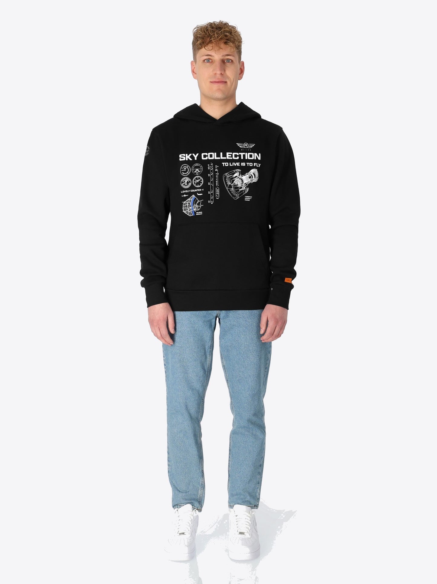 BLACK HOODIE RIIIVA