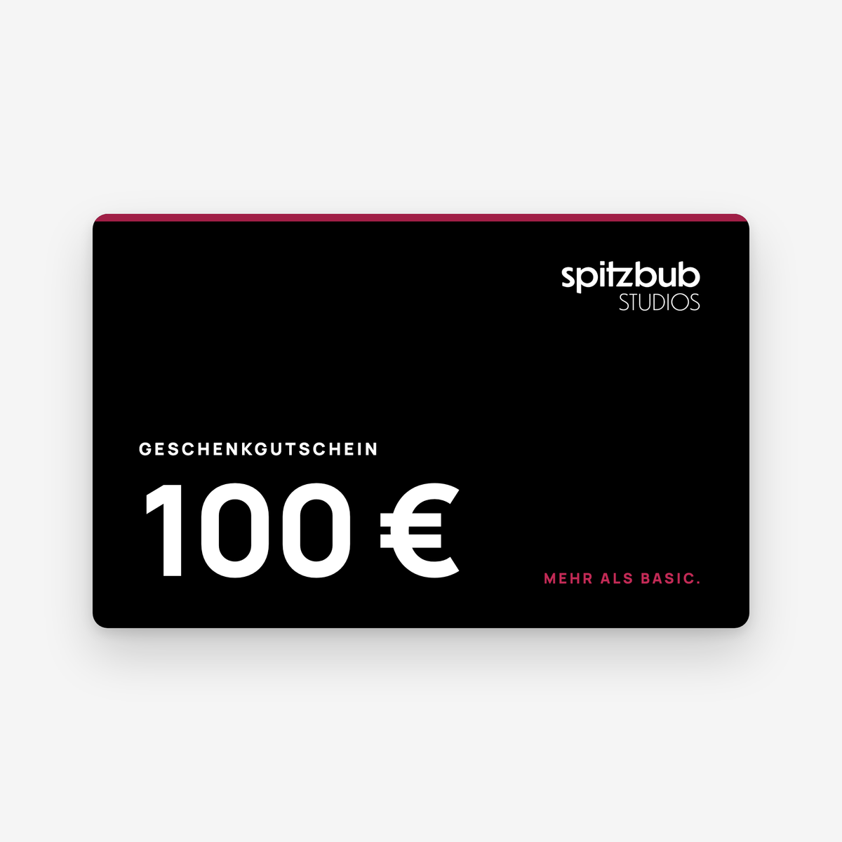 spitzbub STUDIOS Geschenkgutschein 100 €