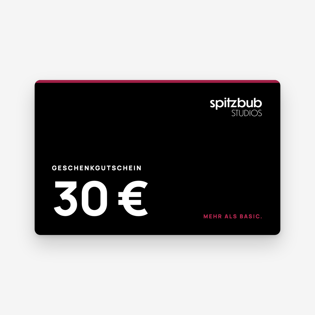 spitzbub STUDIOS Geschenkgutschein 30 €