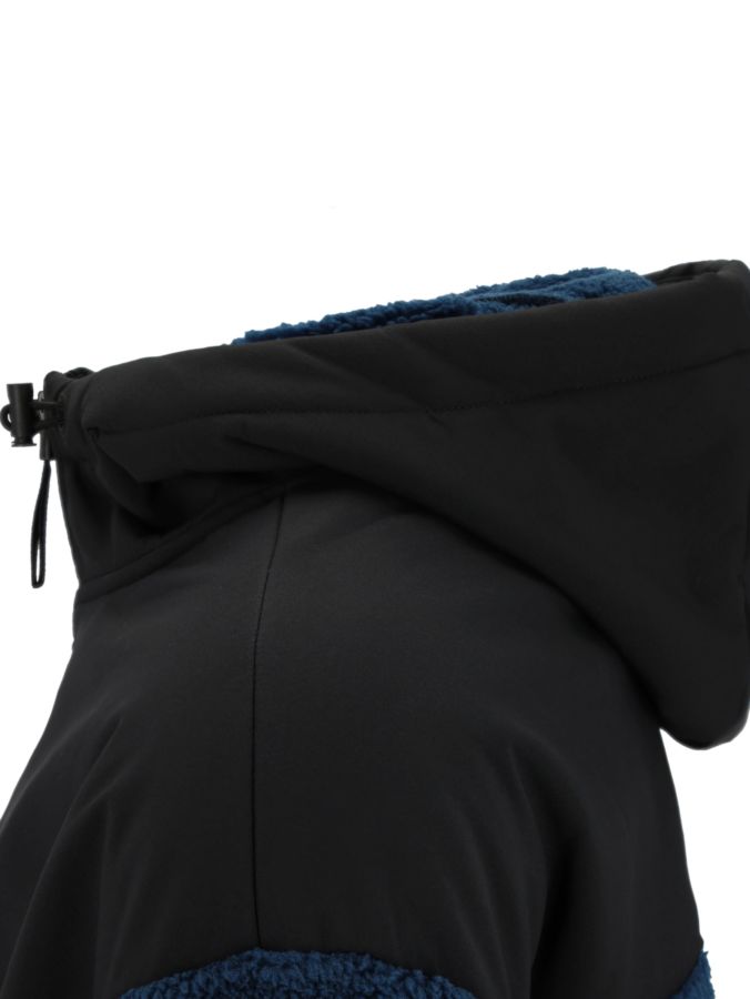 Sherpa Fleece Hybrid Trekking Jacke mit durchgehendem Reißverschluss "Essentials"