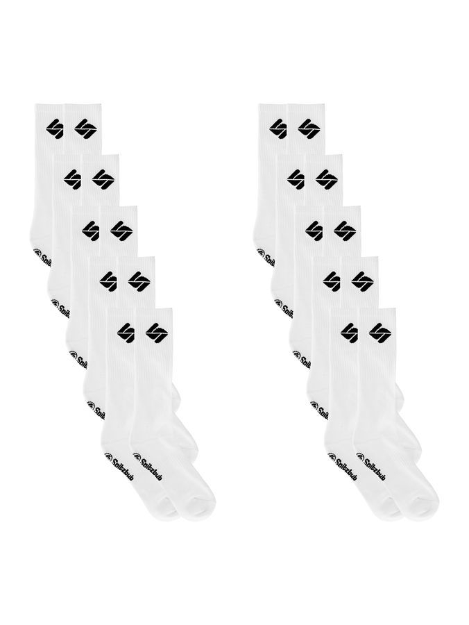 10er Pack Mid Callf Socks in Weiß 10er Pack Mid Callf Socks in Weiß