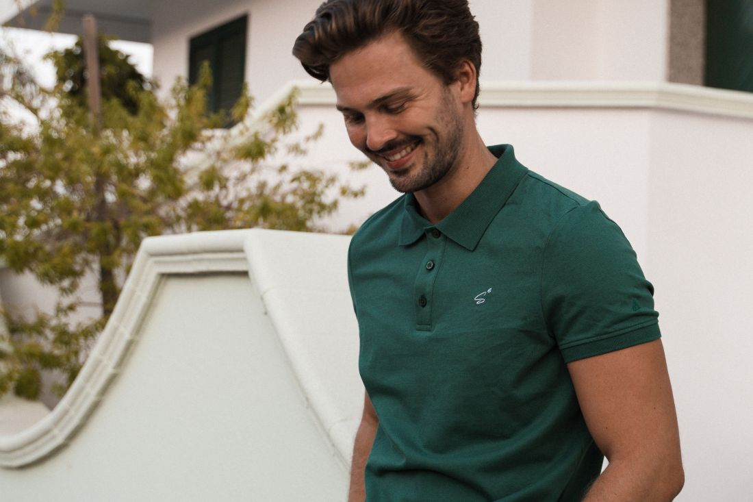 Pique Polo-Shirt aus Baumwolle "Bruno" Pique Polo-Shirt aus Baumwolle "Bruno"
