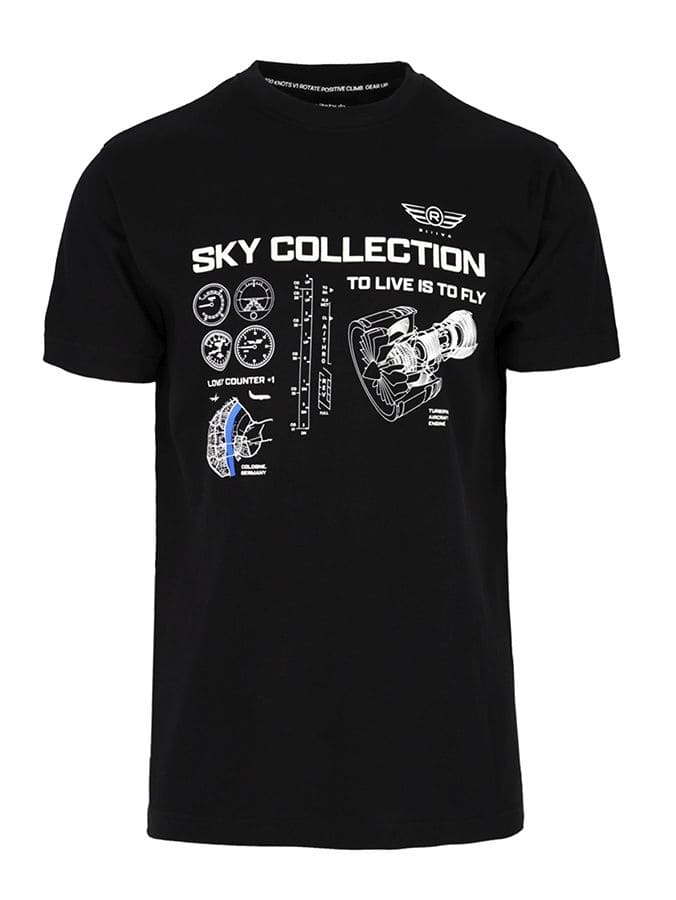 BLACK T-SHIRT riiiva BLACK T-SHIRT riiiva
