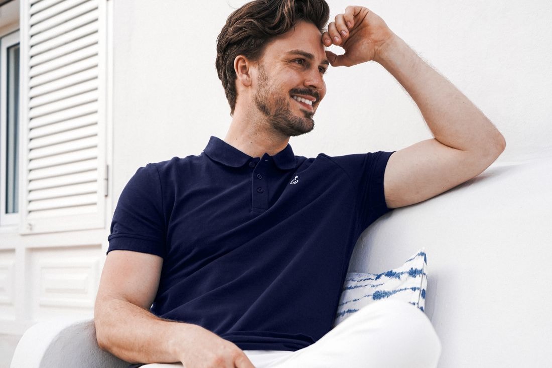 Pique Polo-Shirt aus Baumwolle "Leonard" Pique Polo-Shirt aus Baumwolle "Leonard"