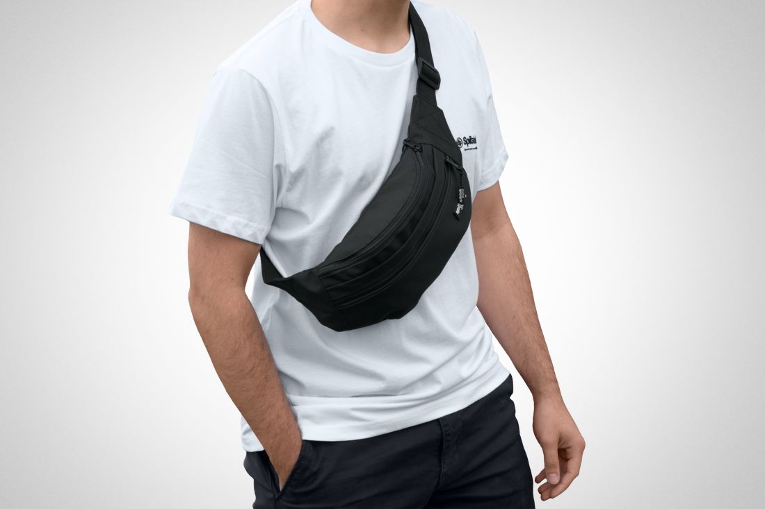 Bauch- oder Umhängetasche in Schwarz Bauch- oder Umhängetasche in Schwarz