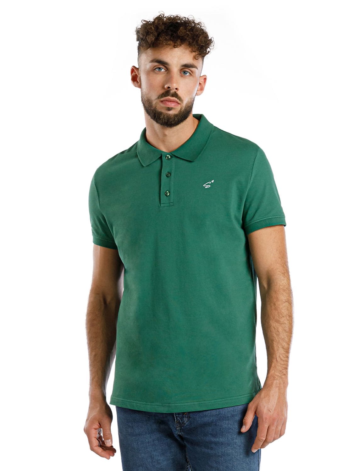 Pique Polo-Shirt aus Baumwolle "Bruno"