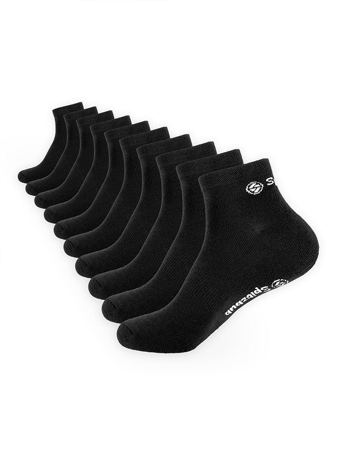 10er Pack Socken in Schwarz