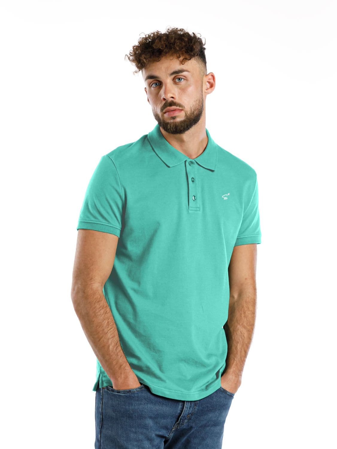 Pique Polo-Shirt aus Baumwolle "Hans"