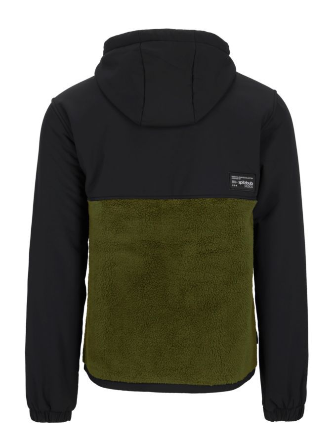 Sherpa Fleece Hybrid Trekking Jacke mit halblangem Reißverschluss "Essentials"