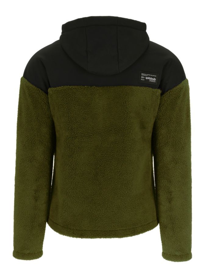 Sherpa Fleece Hybrid Trekking Jacke mit durchgehendem Reißverschluss "Essentials"