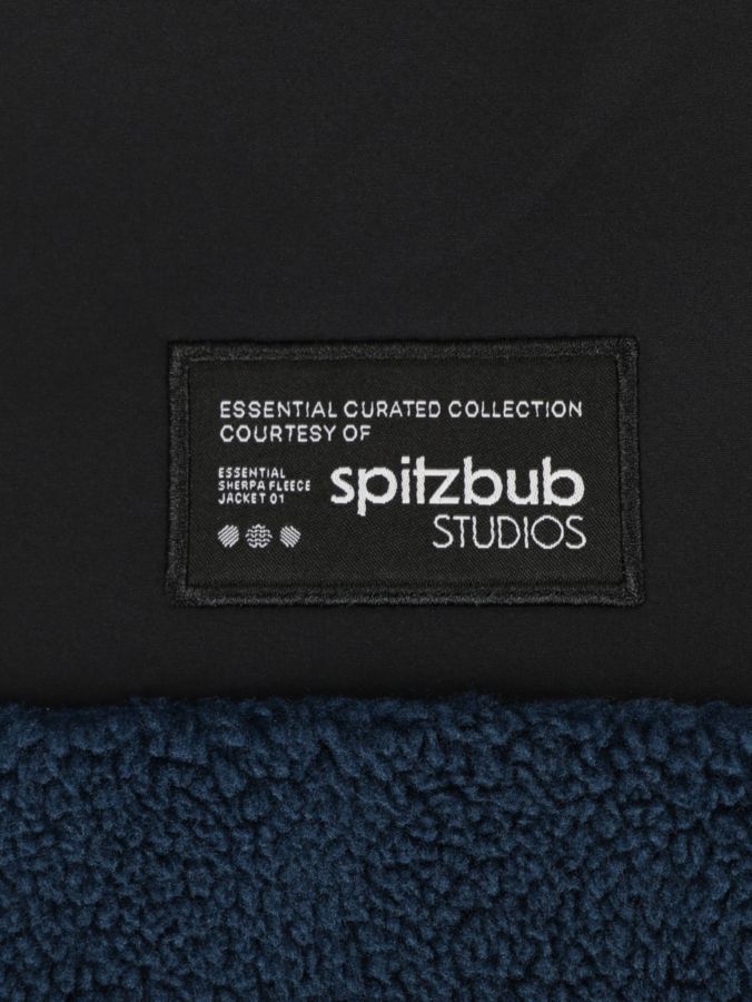 Sherpa Fleece Hybrid Trekking Jacke mit durchgehendem Reißverschluss "Essentials"